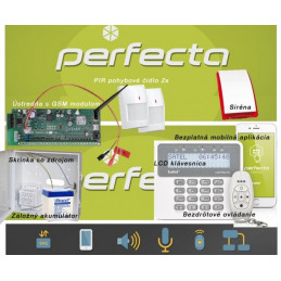SATEL PERFECTA / bezdrôtový EZS 2+GSM+klúčenka