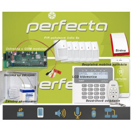 SATEL PERFECTA 6 bezdrôtový+GSM+klúčenka